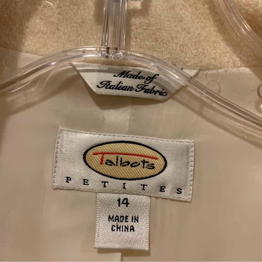 Talbots new blazer - off white - size 12 - Picture 2 of 11
